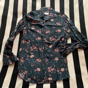 Floral Button-Down Dress Shirt
